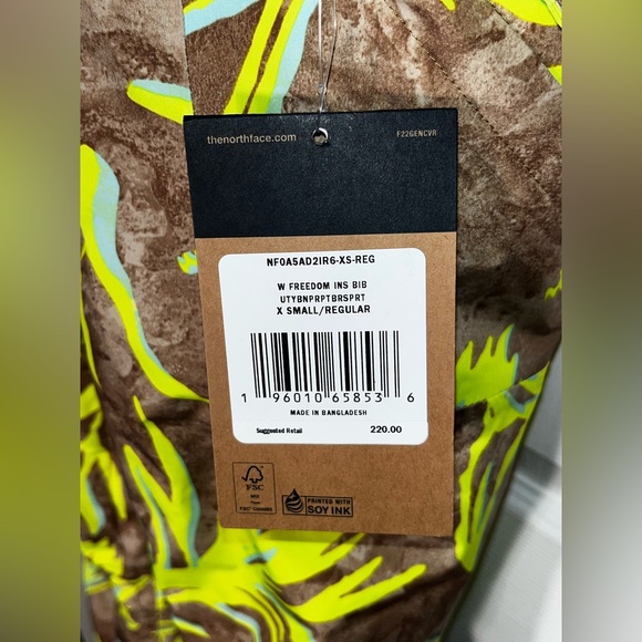 $220 The North Face Women’s Freedom Insulated Bib Ski Snow Pants Extra Small New - Picture 9 of 16